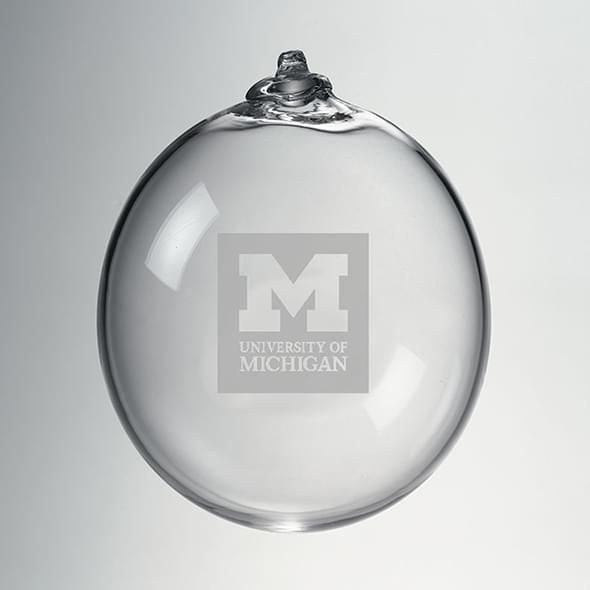 Michigan Glass Ornament by Simon Pearce - Image 1