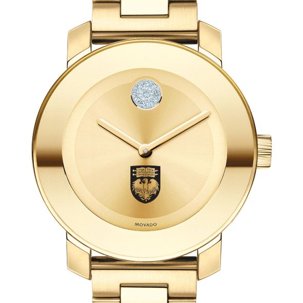 University of Chicago Women's Movado Gold Bold