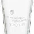 Yale School of Management 16 oz Pint Glass- Set of 4 - Image 3