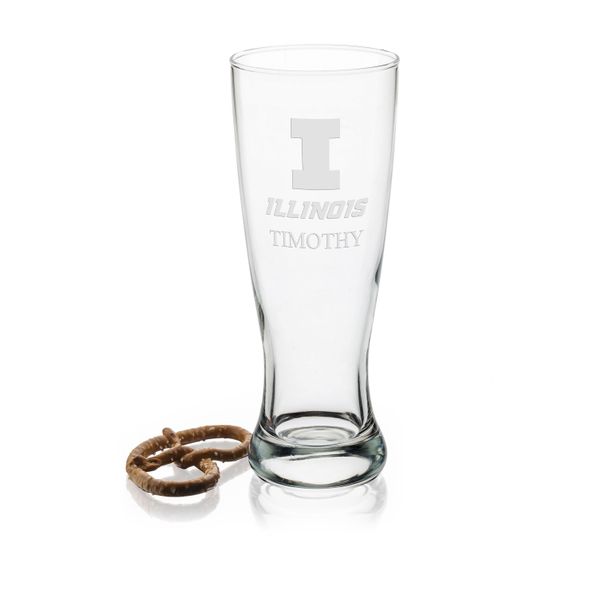 Illinois 20oz Pilsner Glasses - Set of 2 - Image 1