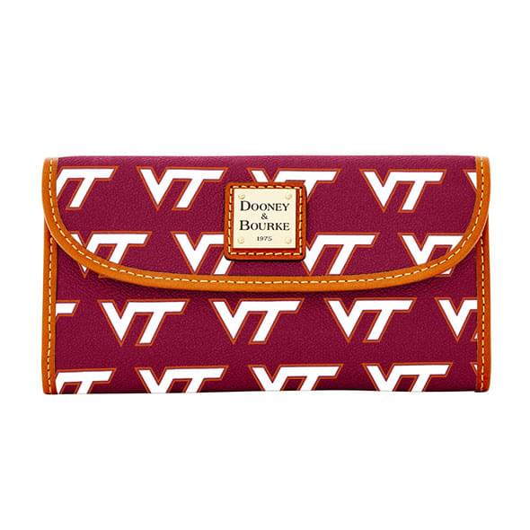 Virginia Tech Dooney & Bourke Continental Clutch