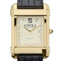 Loyola Men's Gold Quad with Leather Strap - Image 1