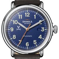 UVA Shinola Watch, The Runwell Automatic 45mm Royal Blue Dial