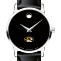 University of Missouri Women's Movado Museum with Leather Strap - Image 1