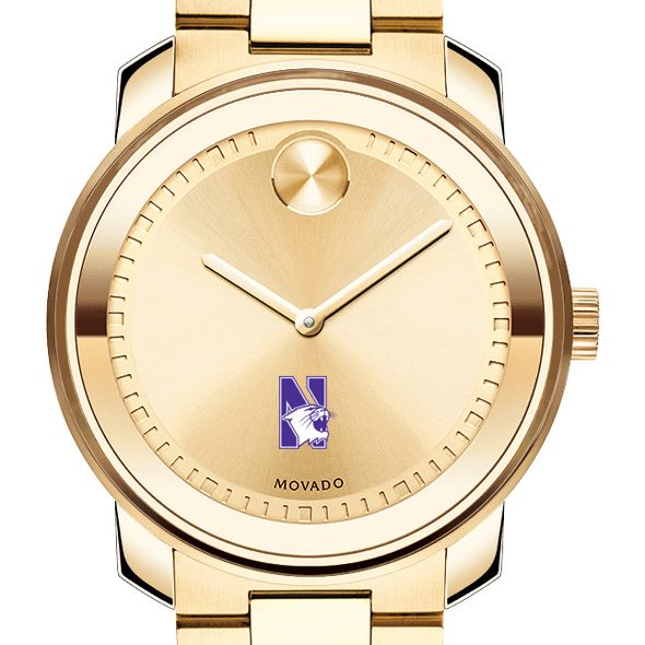 Northwestern University Men's Movado Gold Bold
