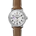 click to view NYU Stern Shinola Watch, The Runwell 41mm White Dial - Image 2