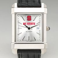 NC State Men's Collegiate Watch with Leather Strap