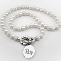 Pitt Pearl Necklace with Sterling Silver Charm