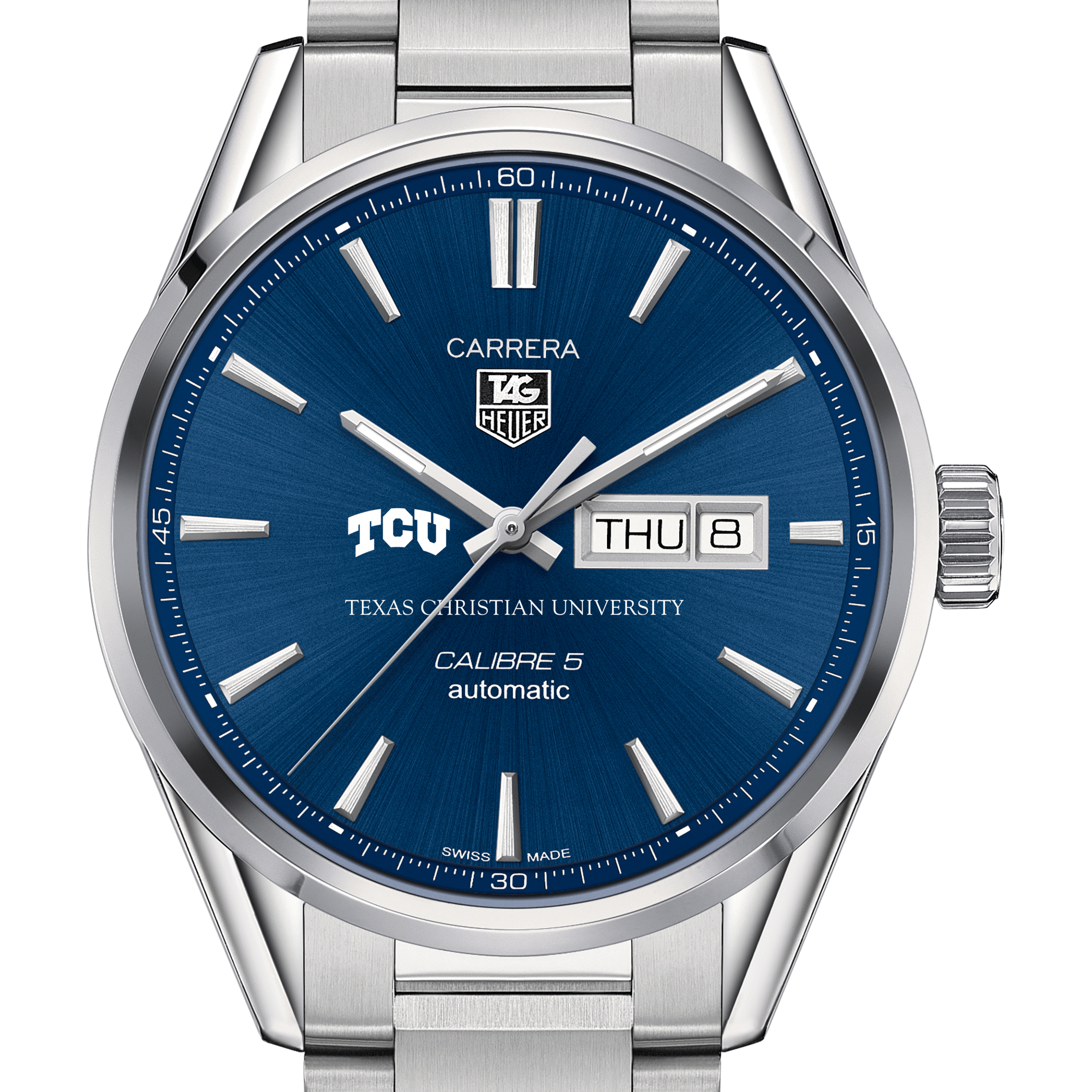 Texas Christian University Men’s TAG Heuer Carrera with Day-Date