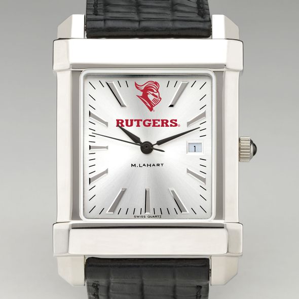 Rutgers University Men's Collegiate Watch with Leather Strap - Image 1