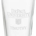 DePaul University 16 oz Pint Glass- Set of 4 - Image 3