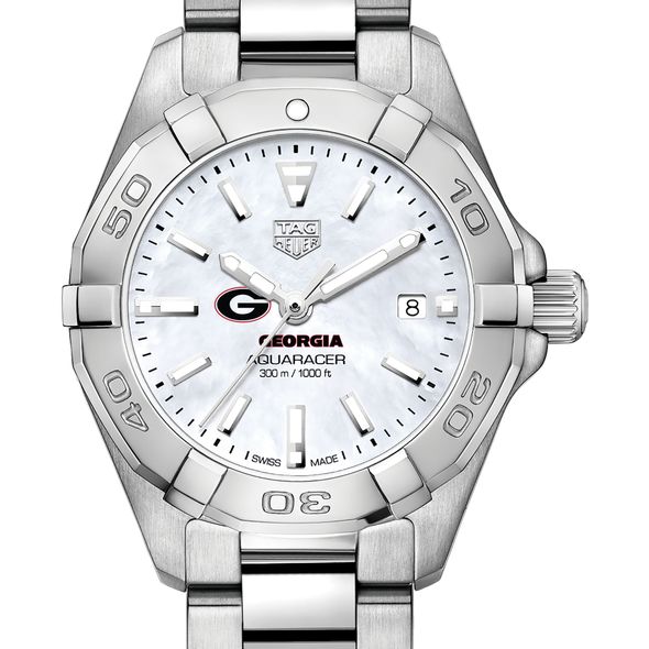 University of Georgia Women's TAG Heuer Steel Aquaracer w MOP Dial