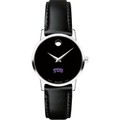 TCU Women's Movado Museum with Leather Strap - Image 2