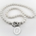Syracuse University Pearl Necklace with Sterling Silver Charm - Image 1