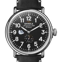 Gonzaga Shinola Watch, The Runwell 47mm Black Dial