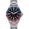 click to view MIT Men's TAG Heuer Automatic GMT Aquaracer with Black Dial and Blue & Red Bezel - Image 2