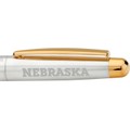 Nebraska Fountain Pen in Sterling Silver with Gold Trim - Image 2