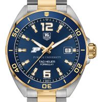 Purdue Men's TAG Heuer Two-Tone Formula 1 with Blue Dial & Bezel
