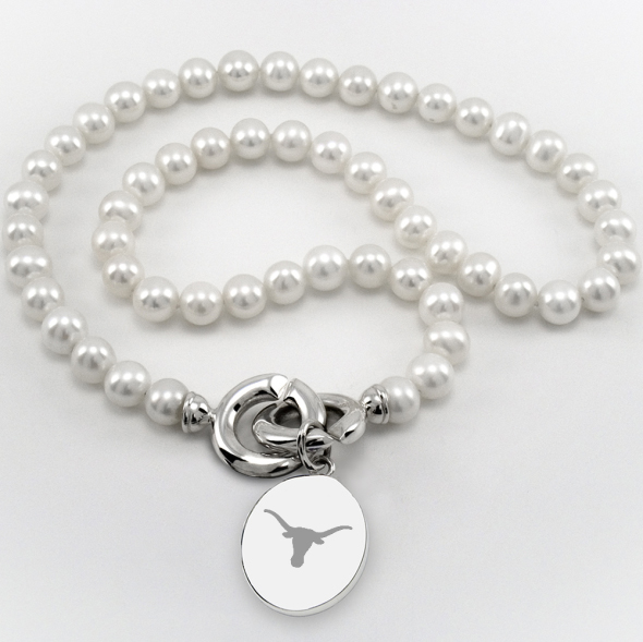 Texas Pearl Necklace with Sterling Silver Charm