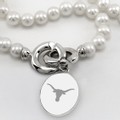 Texas Longhorns Pearl Necklace with Sterling Silver Charm - Image 2