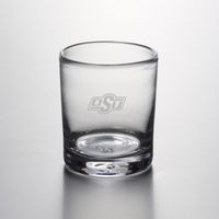 Oklahoma State University Double Old Fashioned Glass by Simon Pearce