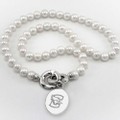 Creighton Pearl Necklace with Sterling Silver Charm - Image 1