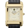 USNA Men's Gold Quad with Leather Strap - Image 1
