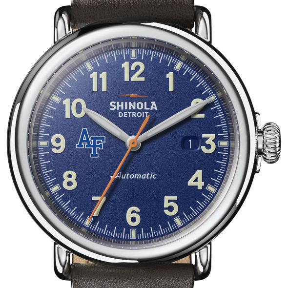 USAFA Shinola Watch, The Runwell Automatic 45mm Royal Blue Dial - Image 1