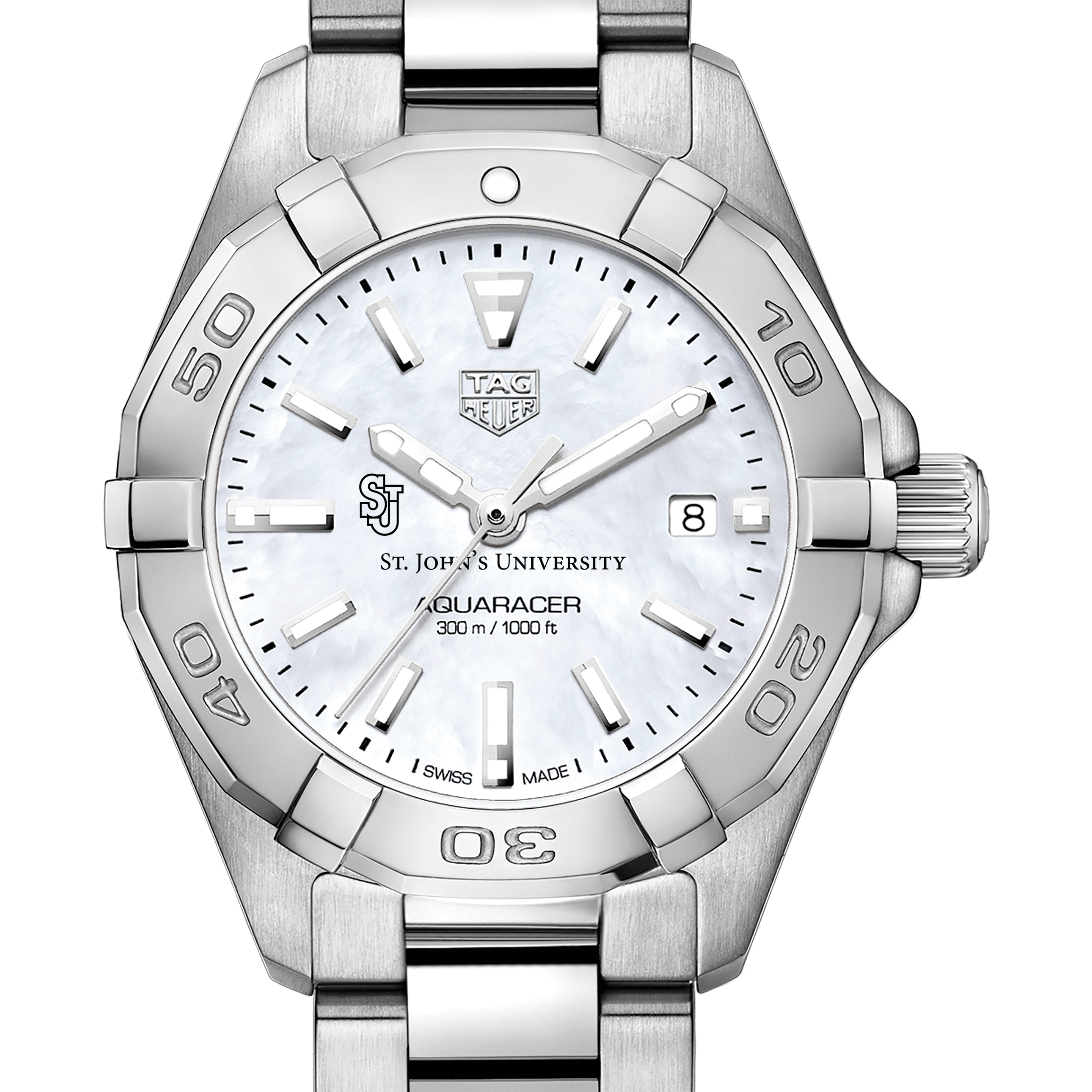 St. John's Women's TAG Heuer Steel Aquaracer w MOP Dial