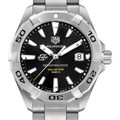 click to view Oklahoma State University Men's TAG Heuer Steel Aquaracer with Black Dial - Image 1