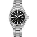 click to view Oklahoma State University Men's TAG Heuer Steel Aquaracer with Black Dial - Image 2