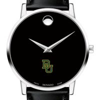Baylor Men's Movado Museum with Leather Strap