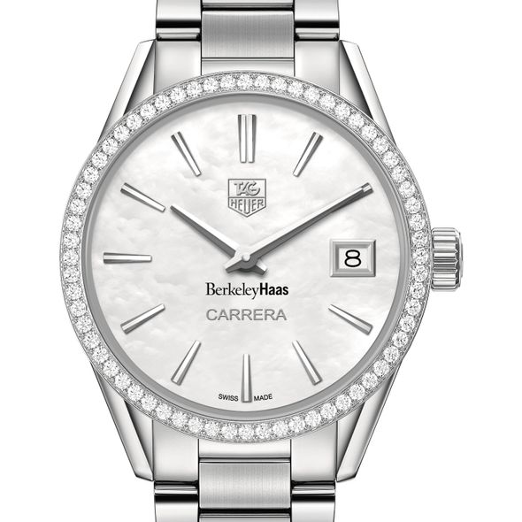 Berkeley Haas Women's TAG Heuer Steel Carrera with MOP Dial & Diamond Bezel - Image 1