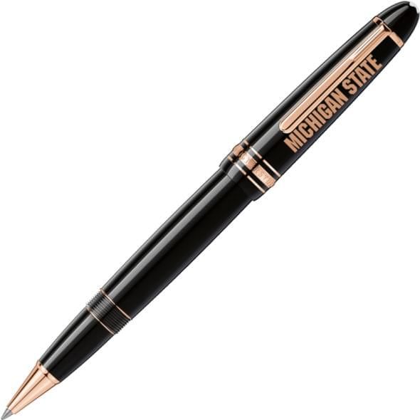 Michigan State University Montblanc Meisterstück LeGrand Rollerball Pen in Red Gold