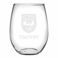Chicago Stemless Wine Glasses Made in the USA - Set of 2 - Image 1