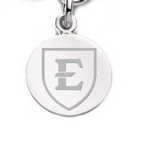 East Tennessee State University Sterling Silver Charm