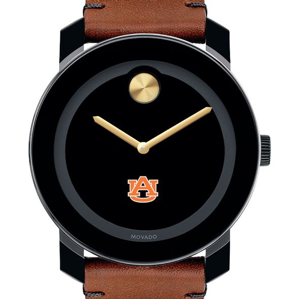 Auburn University Men's Movado BOLD with Brown Leather Strap - Image 1