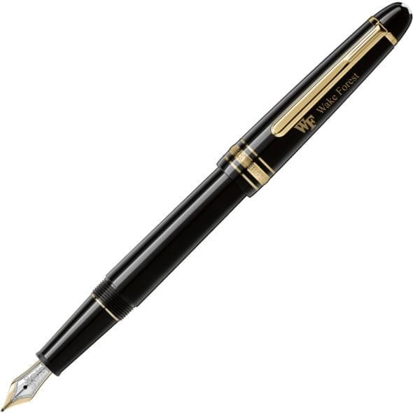 Wake Forest Montblanc Meisterstück Classique Fountain Pen in Gold - Image 1