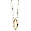 Ohio State Monica Rich Kosann Poesy Ring Necklace in Gold - Image 1