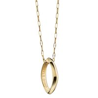 Ohio State Monica Rich Kosann Poesy Ring Necklace in Gold