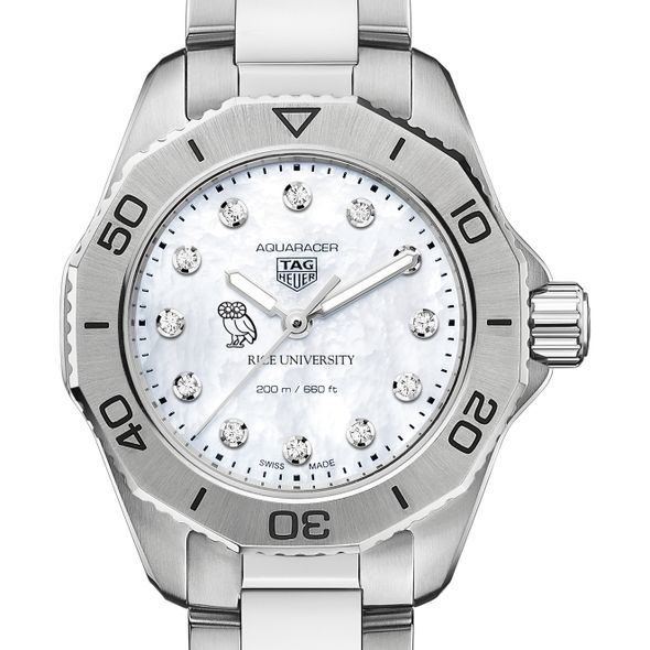 Rice Women's TAG Heuer Steel Aquaracer with Diamond Dial - Image 1