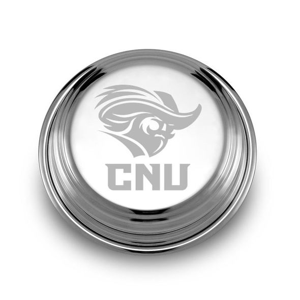 Christopher Newport University Pewter Paperweight - Image 1