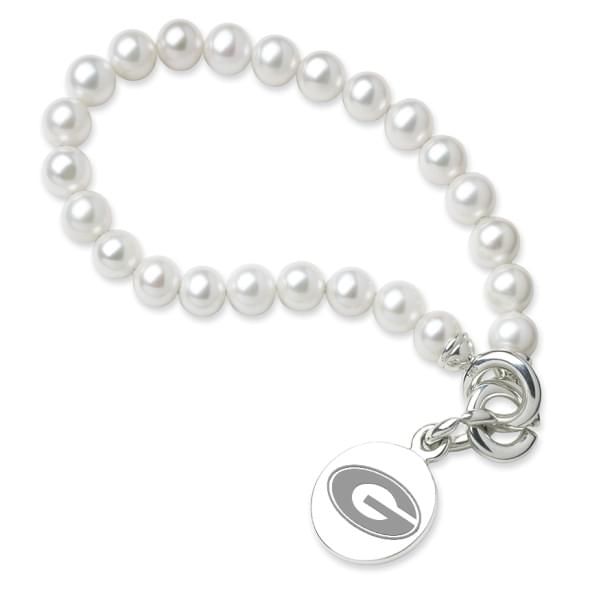 UGA Pearl Bracelet with Sterling Silver Charm - Image 1