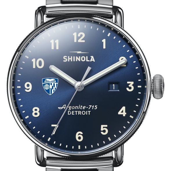 Johns Hopkins Shinola Watch, The Canfield 43mm Blue Dial - Image 1