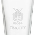 US Coast Guard Academy 16 oz Pint Glass- Set of 4 - Image 3