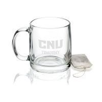 Christopher Newport University 13 oz Glass Coffee Mug