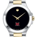 Miami University Men's Movado Collection Two-Tone Watch with Black Dial - Image 1