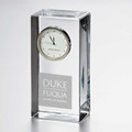 Duke Fuqua Tall Glass Desk Clock by Simon Pearce - Image 1