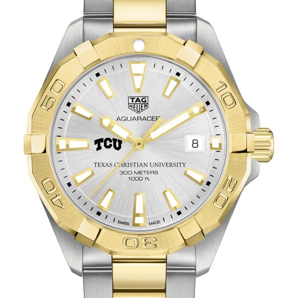 Texas Christian University Men's TAG Heuer Two-Tone Aquaracer