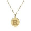 Rutgers 14K Gold Pendant & Chain - Image 2
